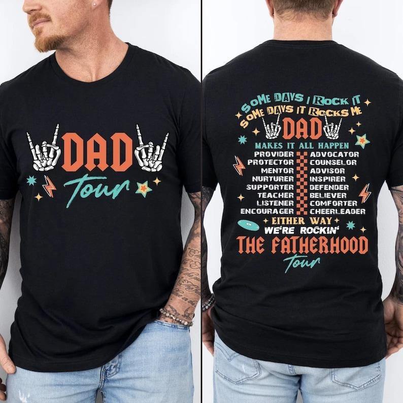 Fatherhood Tour Shirt, Father's Day Shirt, Dad Shirt, Best Dad Ever Shirt, Dad Life Shirt, Father's Day Gift, papa shirt,...