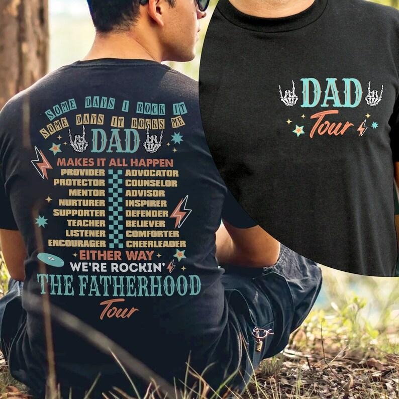 Fatherhood Tour bundle files , Sometimes I Rock It Sometimes It Rocks Me , Fathers Day Gift, Funny Dada Tour T-Shirts,...
