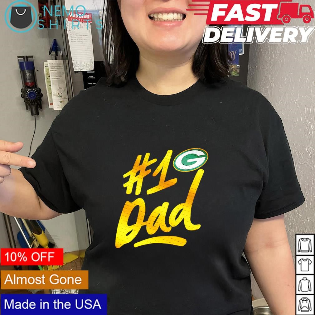 Father’s Day Green Bay Packers number 1 Dad logo shirt