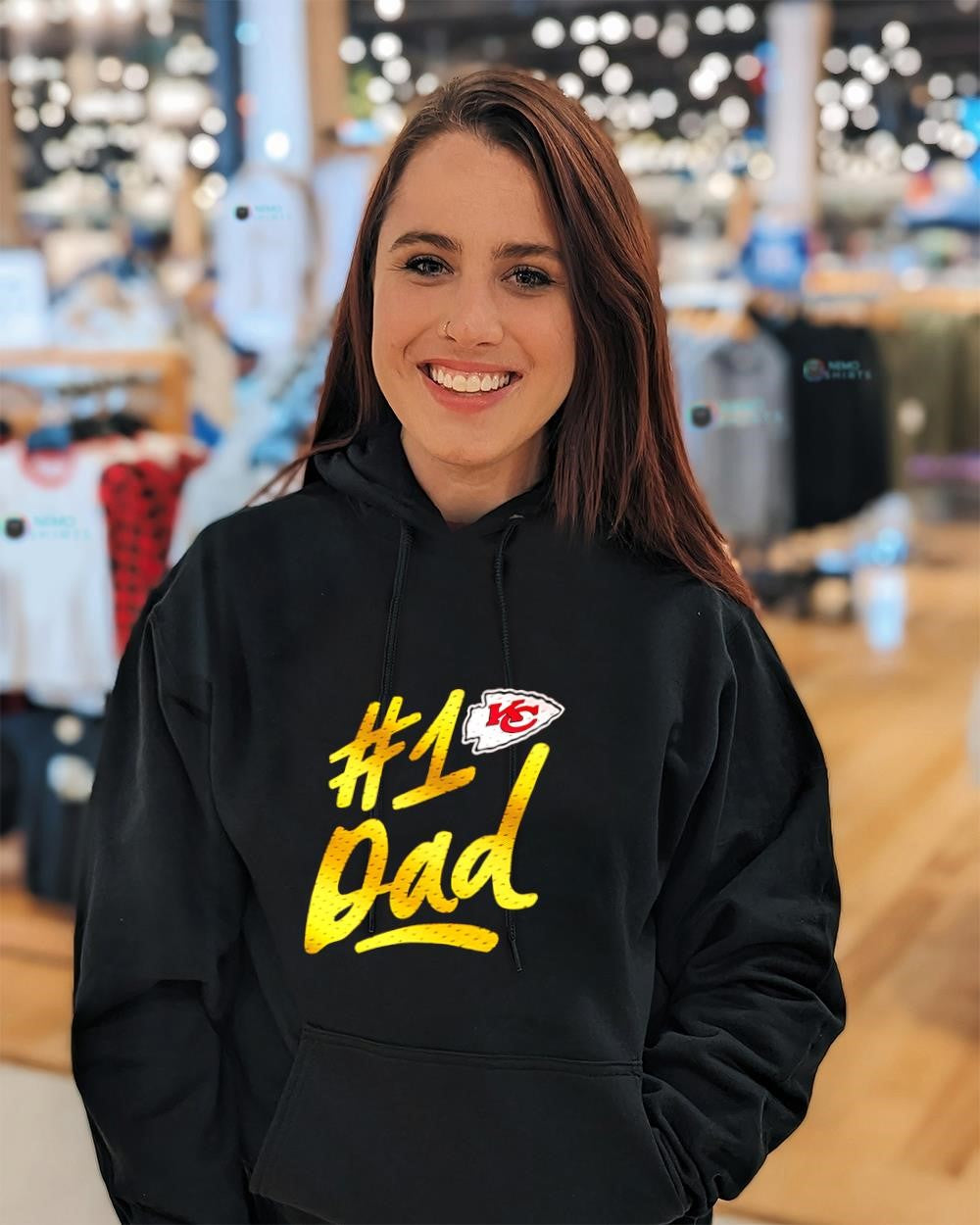 Father’s Day Kansas City Chiefs number 1 Dad logo shirt