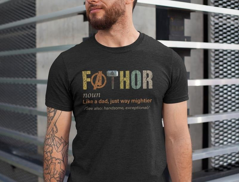 Fathor Shirt, Dad Sweatshirt, Father Noun Shirt, Superhero Dad, Super Dad Shirt, 2024 Father's Day Gift, Dad Gifts From...