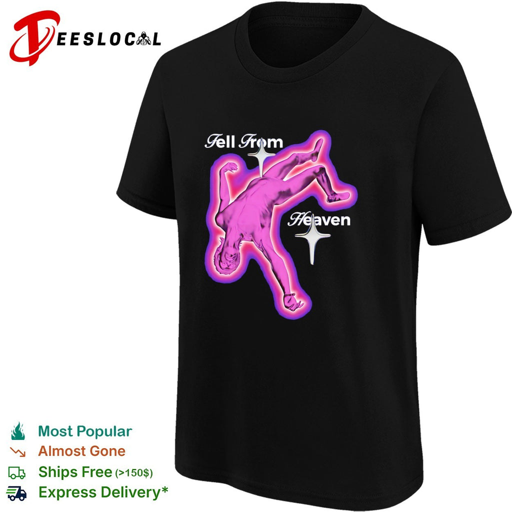 Fell From Heaven Fallen Angel Y2K Vaporwave Shirt