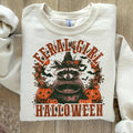Feral Girl Halloween Sweatshirt, Feral Sweatshirt, Funny Halloween Sweatshirt, Raccoon Halloween Sweatshirt, Funny...