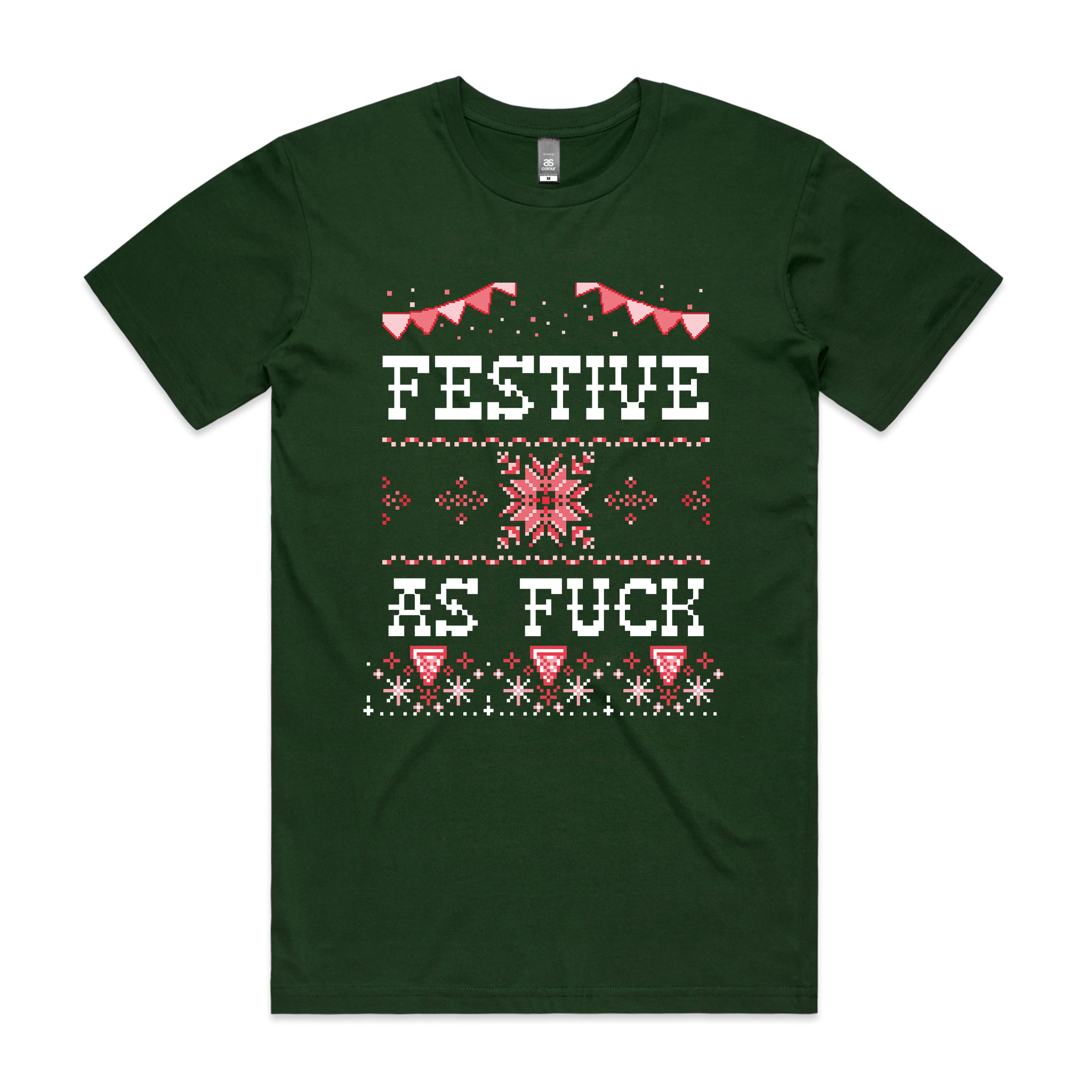 Festive As Fuck Tee Hoodie, Sweatshirt | CiraTrend.com (Image 1)