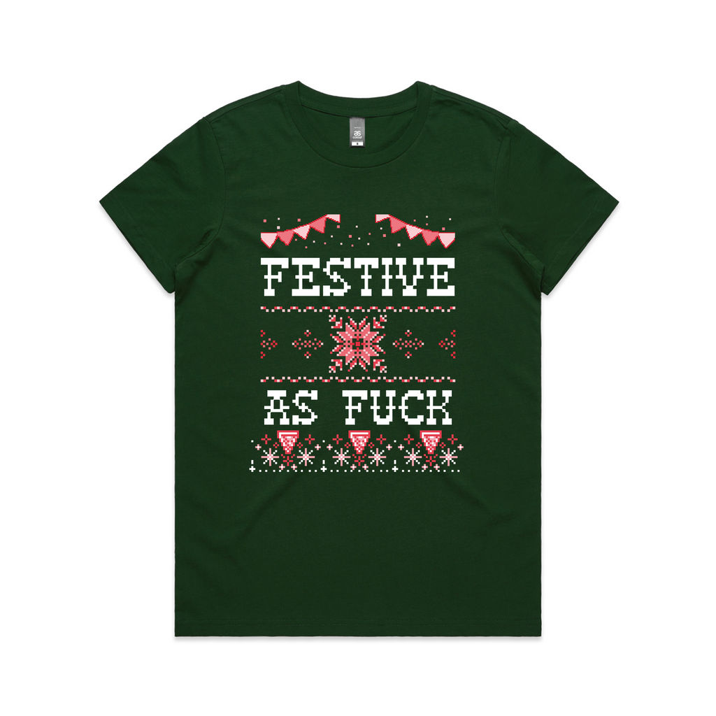 Festive As Fuck Tee Hoodie, Sweatshirt | CiraTrend.com (Image 3)