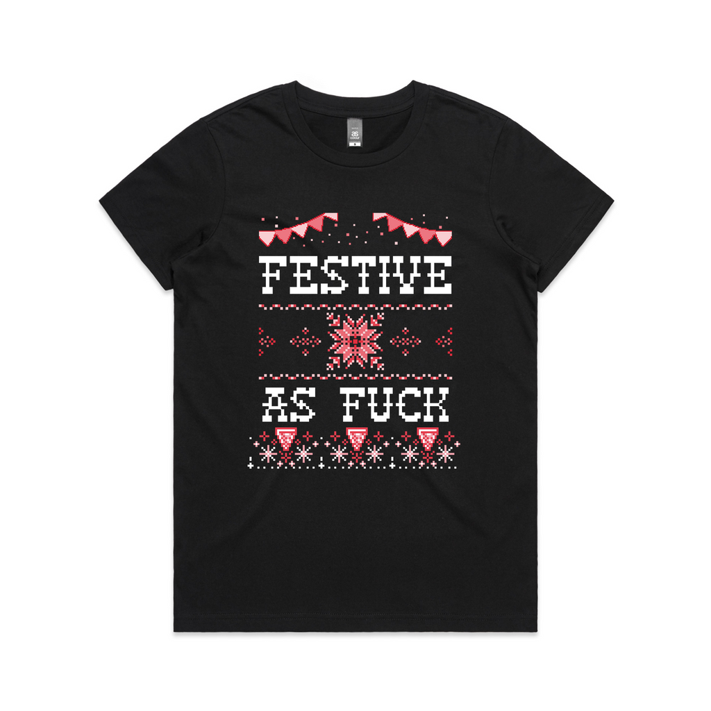 Festive As Fuck Tee Hoodie, Sweatshirt | CiraTrend.com (Image 4)