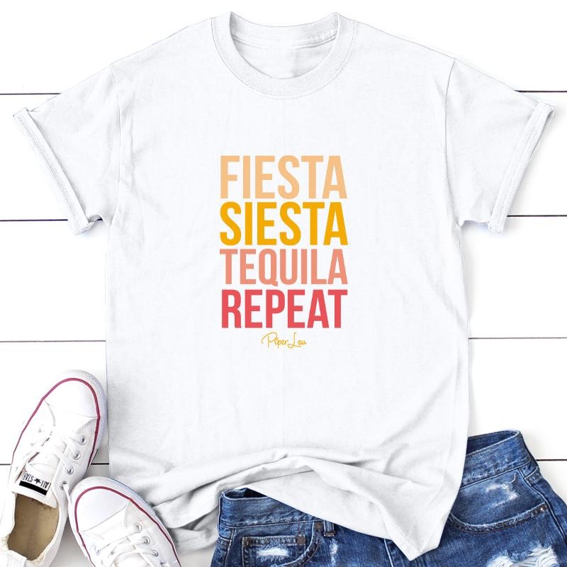Fiesta Siesta Tequila Repeat Color Tee Hoodie, Sweatshirt | CiraTrend.com