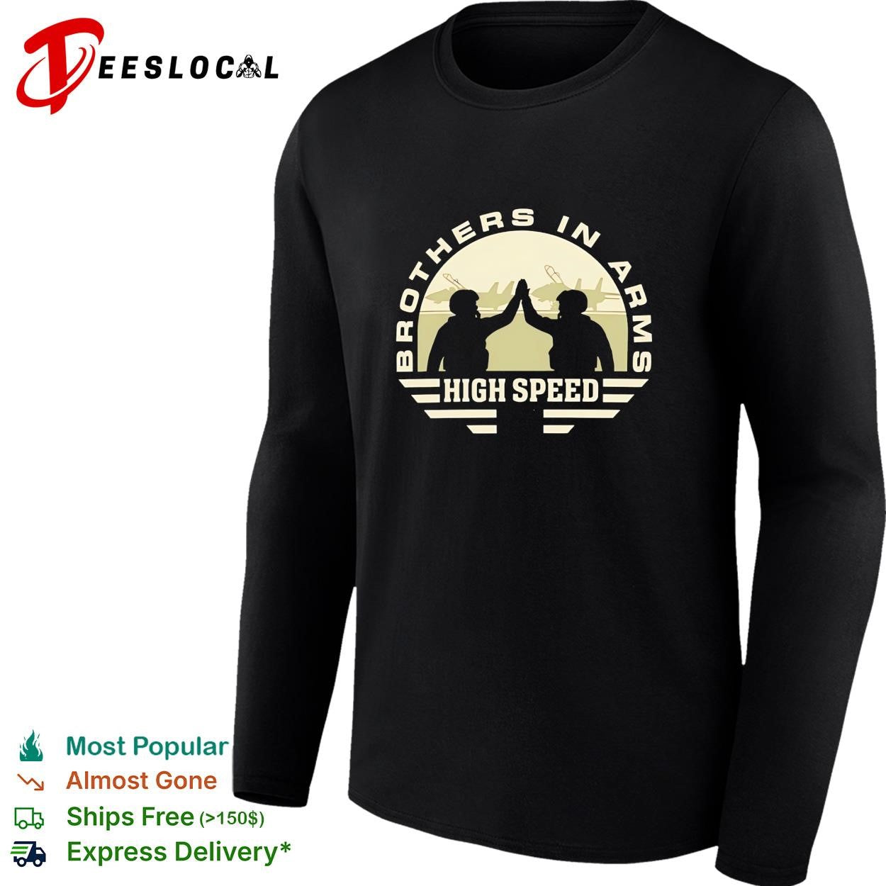 Fighter pilots military aviation high five brothers in arms high speed shirt