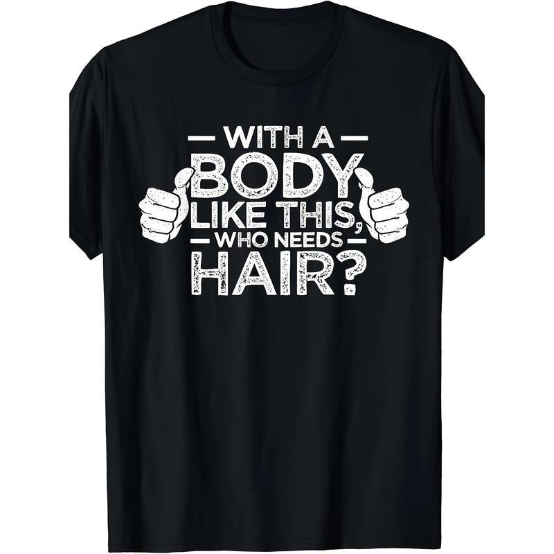 Figure like This Who Needs Hair Shirt Bald Man Dad Gift T-shirt made in usa Hoodie, Sweatshirt | CiraTrend.com