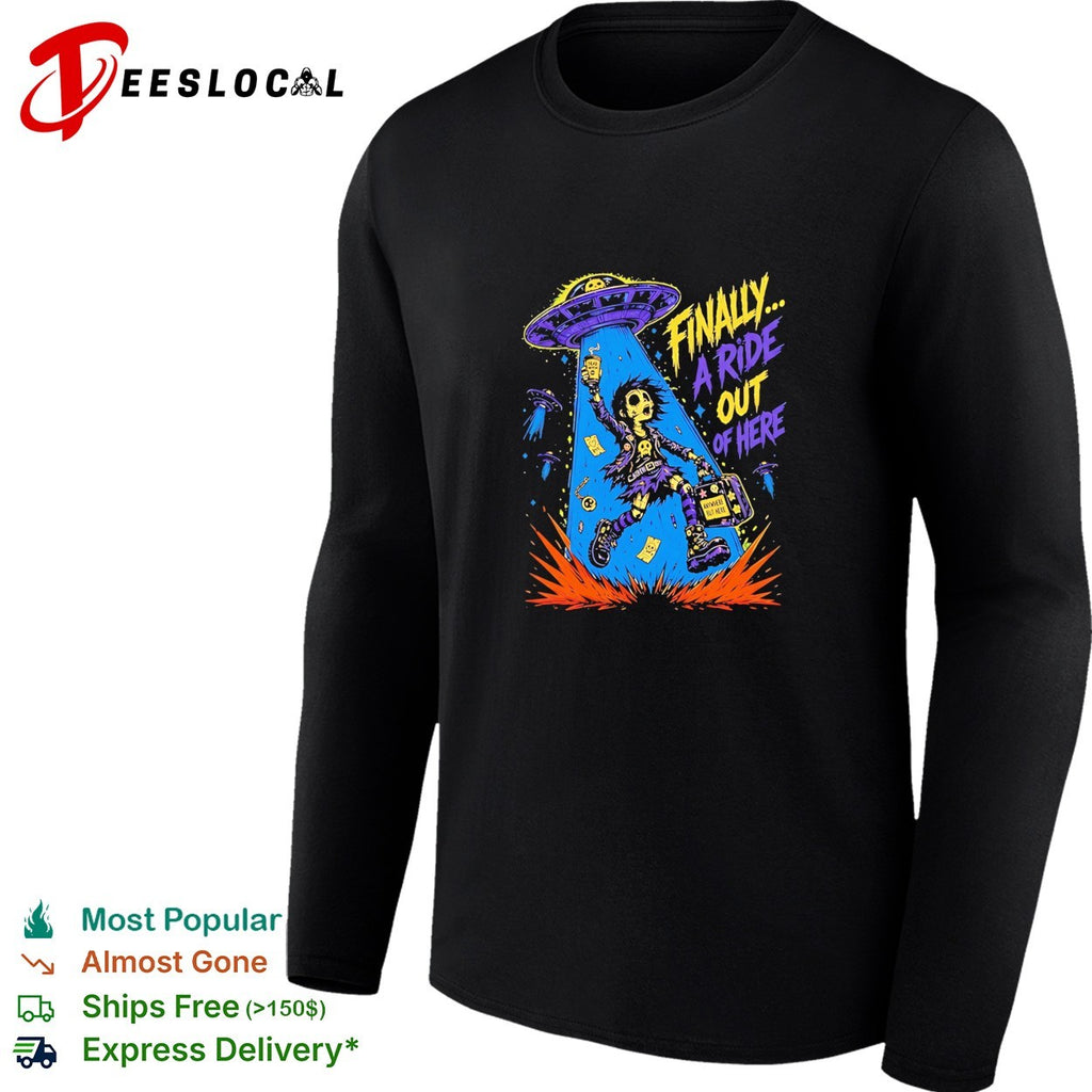 Finally a Ride out of Here Dead Inside Anywhere but Here shirt