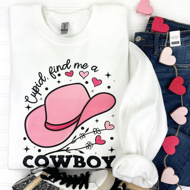 Find Me A Cowboy Gildan Sweatshirt T-Shirts, Hoodie | CiraTrend.com