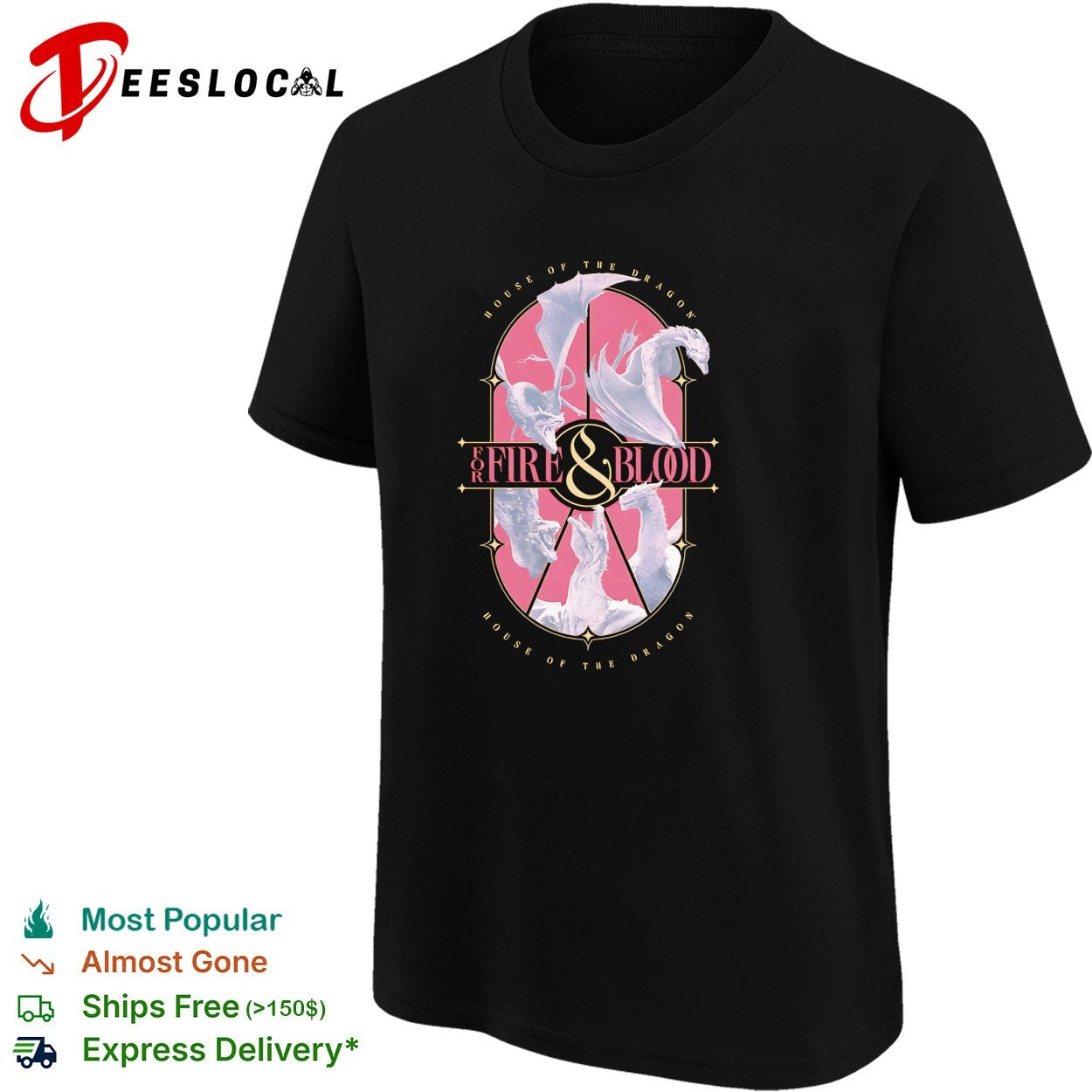 Fire and blood House of the Dragon shirt
