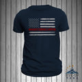 Firefighter Bravery Courage Honor Thin Red Line Flag Men's T-Shirt Hoodie, Sweatshirt | CiraTrend.com