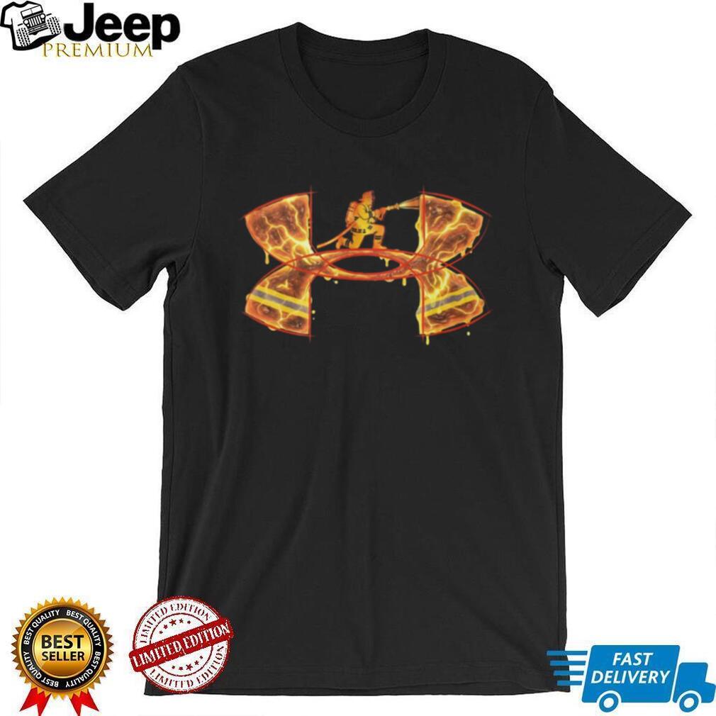 Firefighter Hero First Responder Fire Logo Graphic T Shirt