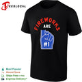Fireworks are 1 foam finger sport shirt