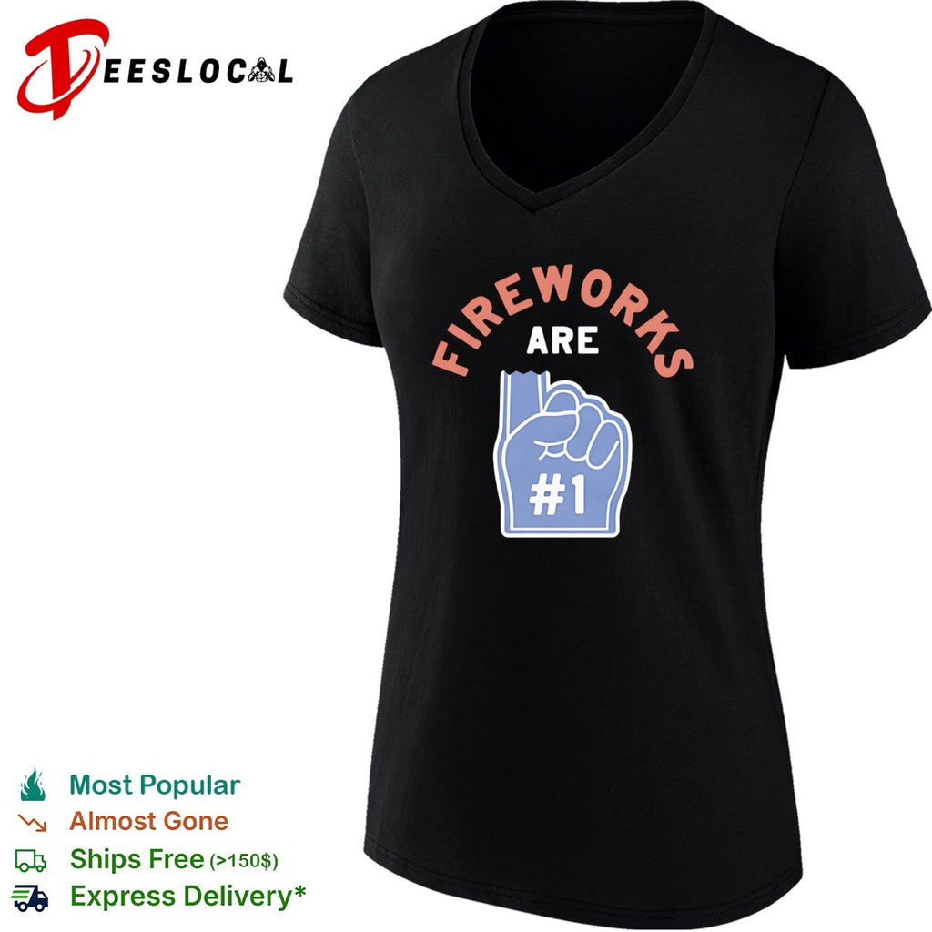 Fireworks are number one foam finger shirt