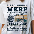 First Annual WKRP Thanksgiving Day Turkey Drop Tshirt, WKRP In Cincinnati TV Shirt, Thanksgiving Day Turkey Drop Tshirt...