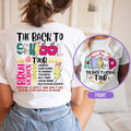 First Day Of School Retro The Back To School Tour T-Shirt, Teacher Gift, ABCD Teacher T-shirt, Kindergarten Teacher...
