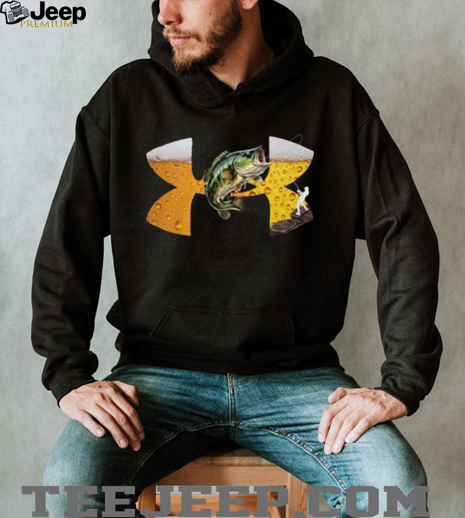 Fishing and Beer Bass Graphic Humor T Shirt