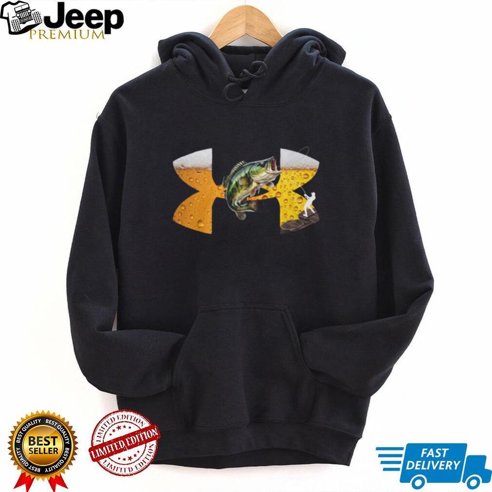 Fishing and Beer Bass Graphic Humor T Shirt