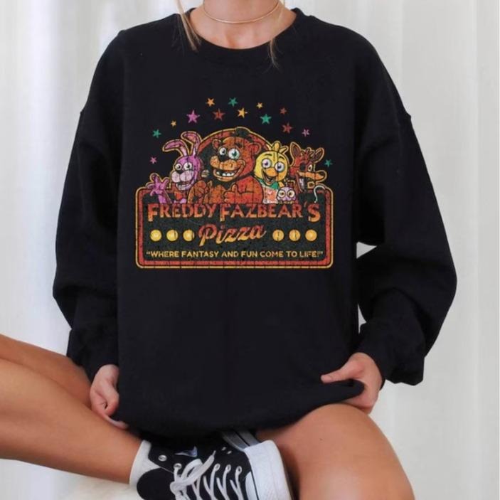 Five Nights At Freddy's Halloween Sweatshirt Spooky Game Fan Graphic Pullover casual hoodie T-Shirts | CiraTrend.com