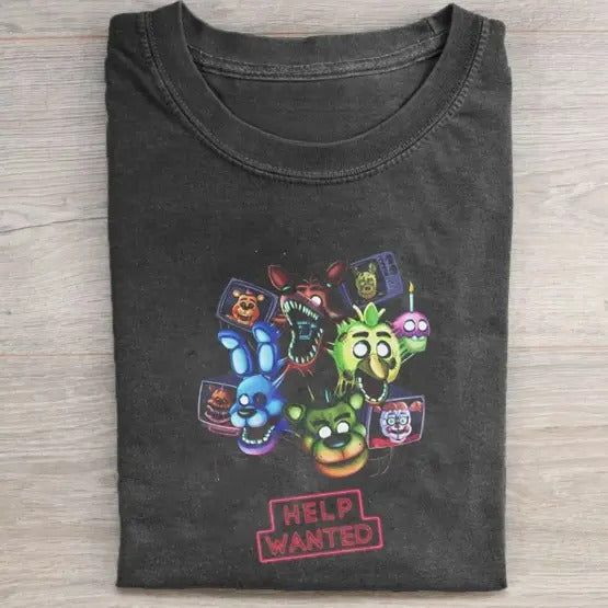 Five Nights at Freddy's Help Wanted V2 T-shirt, Horror Movie Shirt, Horror Character, Funny Halloween Shirt, Unisex...