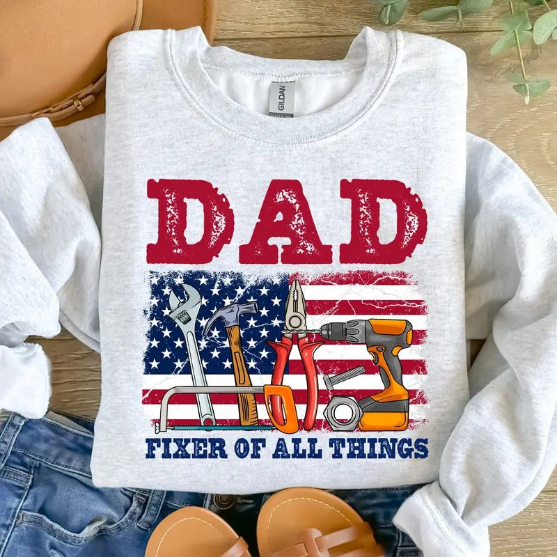 Fixer Of All Things Dad Png Father's Day Png Dad Png American Dad Pnghandyman Tools Png Dad Shirt Design Father's Day...