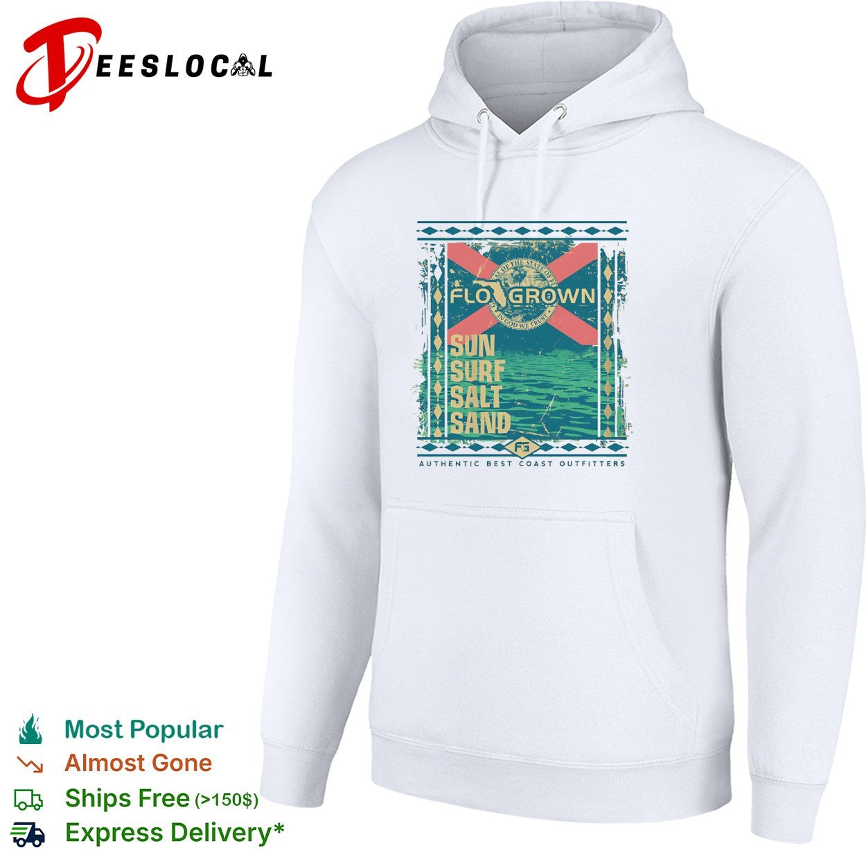 FloGrown sun surf salt sand beach shirt