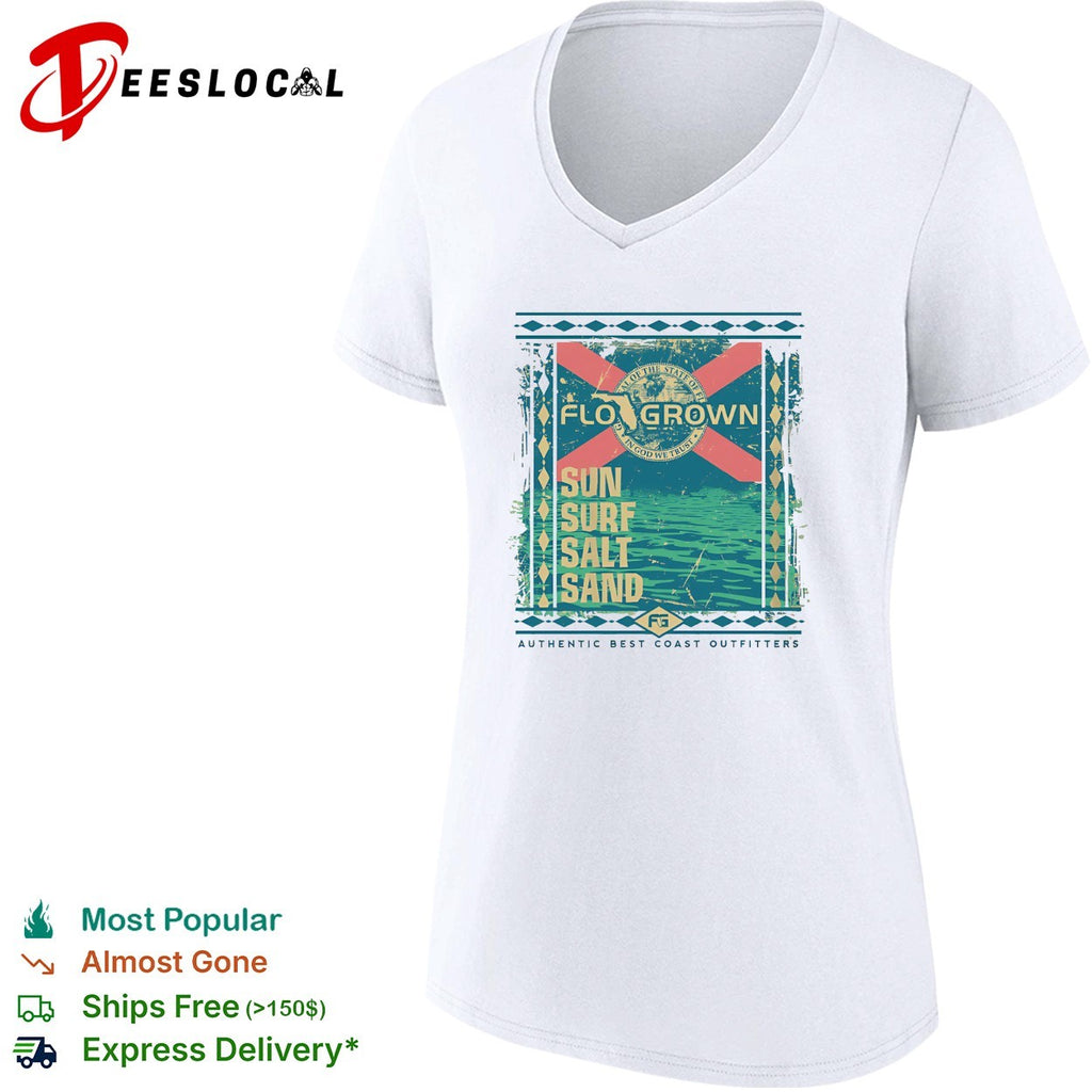 FloGrown sun surf salt sand beach shirt