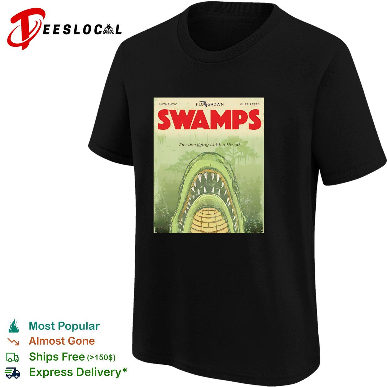 FloGrown swamps terrifying hidden threat alligator shirt