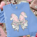 Floral Bunny Ears Sweatshirt | Carolina Blue T-Shirts, Hoodie | CiraTrend.com
