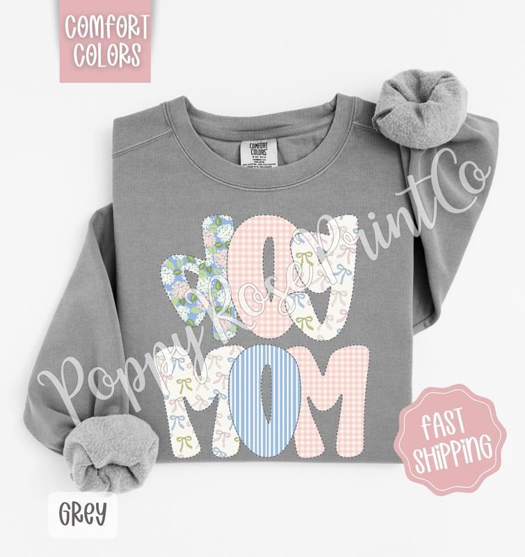 Floral Dog Mom Comfort Colors Sweatshirt, Cute Pet Mama Sweatshirt, Coquette Spring Flower Sweatshirt, Gift for Her...