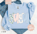 Floral Ga Ga Sweatshirt, Cute Spring Grandma Sweater, Trendy Coquette Crewneck T-Shirts, Hoodie | CiraTrend.com