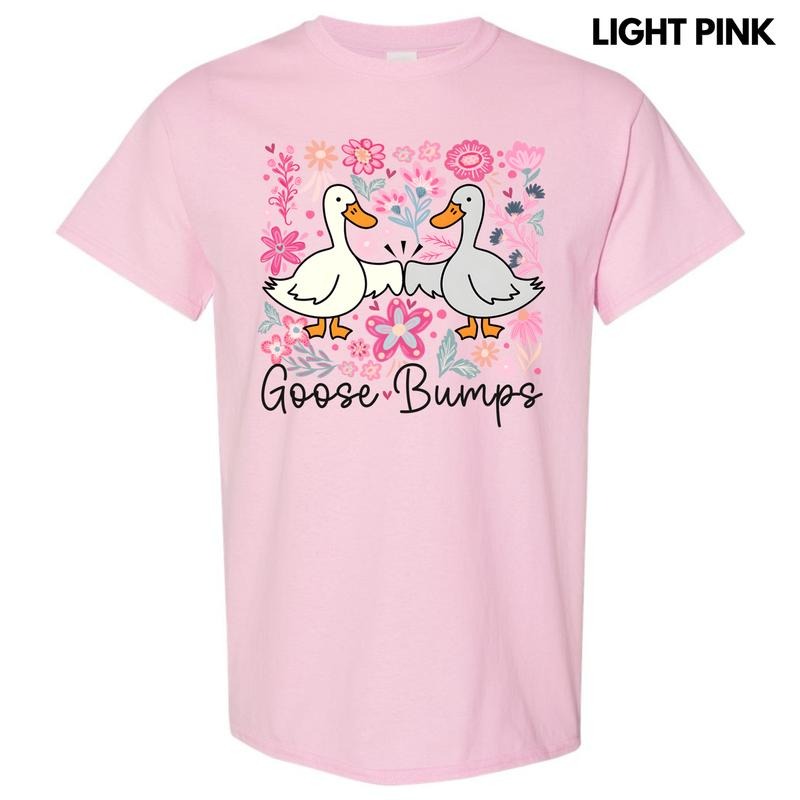 Floral Goose Bumps Gildan Short Sleeve T-Shirt 'NLB' Hoodie, Sweatshirt | CiraTrend.com