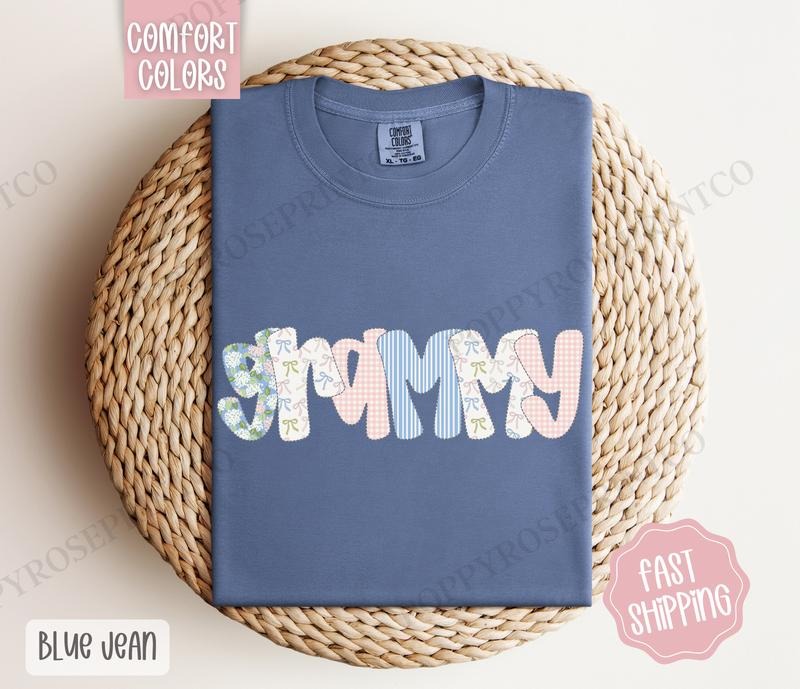 Floral Grammy Comfort Colors Shirt, Cute Spring Grandma Tshirt, Coquette Grammy Tee Hoodie, Sweatshirt | CiraTrend.com