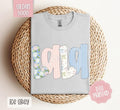 Floral Lala Gildan Shirt, Cute Grandma Tshirt, Coquette Tee Hoodie, Sweatshirt | CiraTrend.com