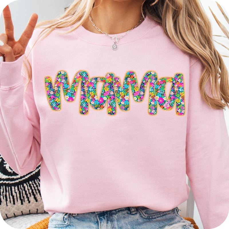Floral Mama Sweatshirt, Preppy Mama Shirt, Mama Flower, Retro Mama, Mothers Day Gift Shirt, Mama, Mom, Gift for mama,...