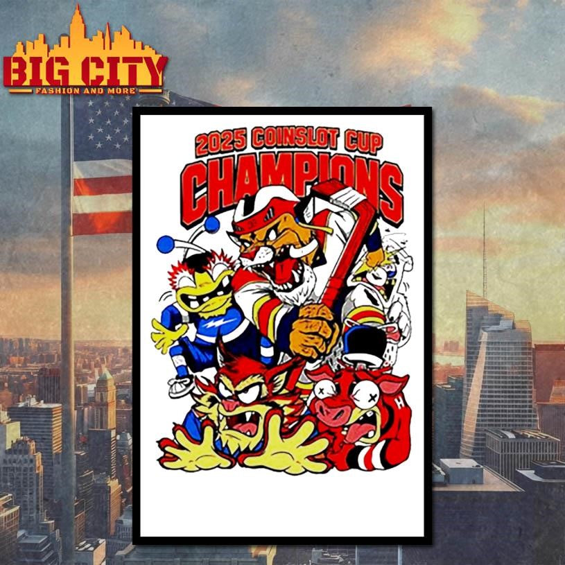 Florida Panthers 2025 Coinslot Cup Champions shirt
