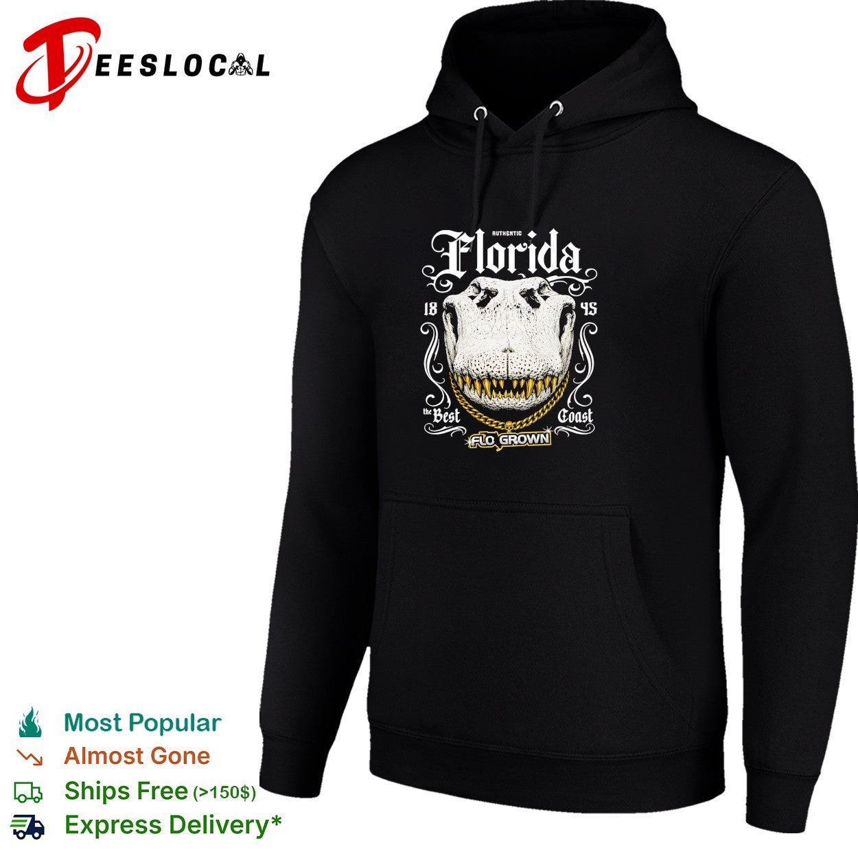 Florida gator authentic 1845 best coast shirt