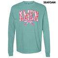 Flower Amen Coquette Long Sleeve Comfort Colors T-Shirt 'NLB' Hoodie, Sweatshirt | CiraTrend.com