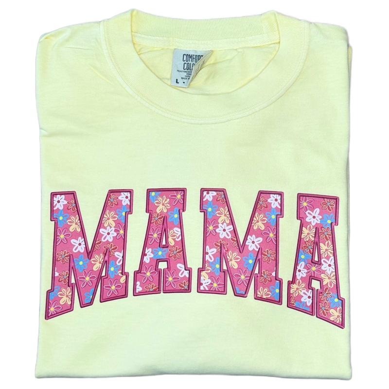 Flower Mama Comfort Colors  T-Shirt Hoodie, Sweatshirt | CiraTrend.com