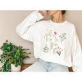 Flowers sweatshirt , Gift for her, Women trendy jumper , Spring concept sweat, Wild meadow flower nature top , Floral...