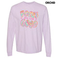 Focus On The Good Swirls Long Sleeve Comfort Colors T-Shirt 'NLB' Hoodie, Sweatshirt | CiraTrend.com