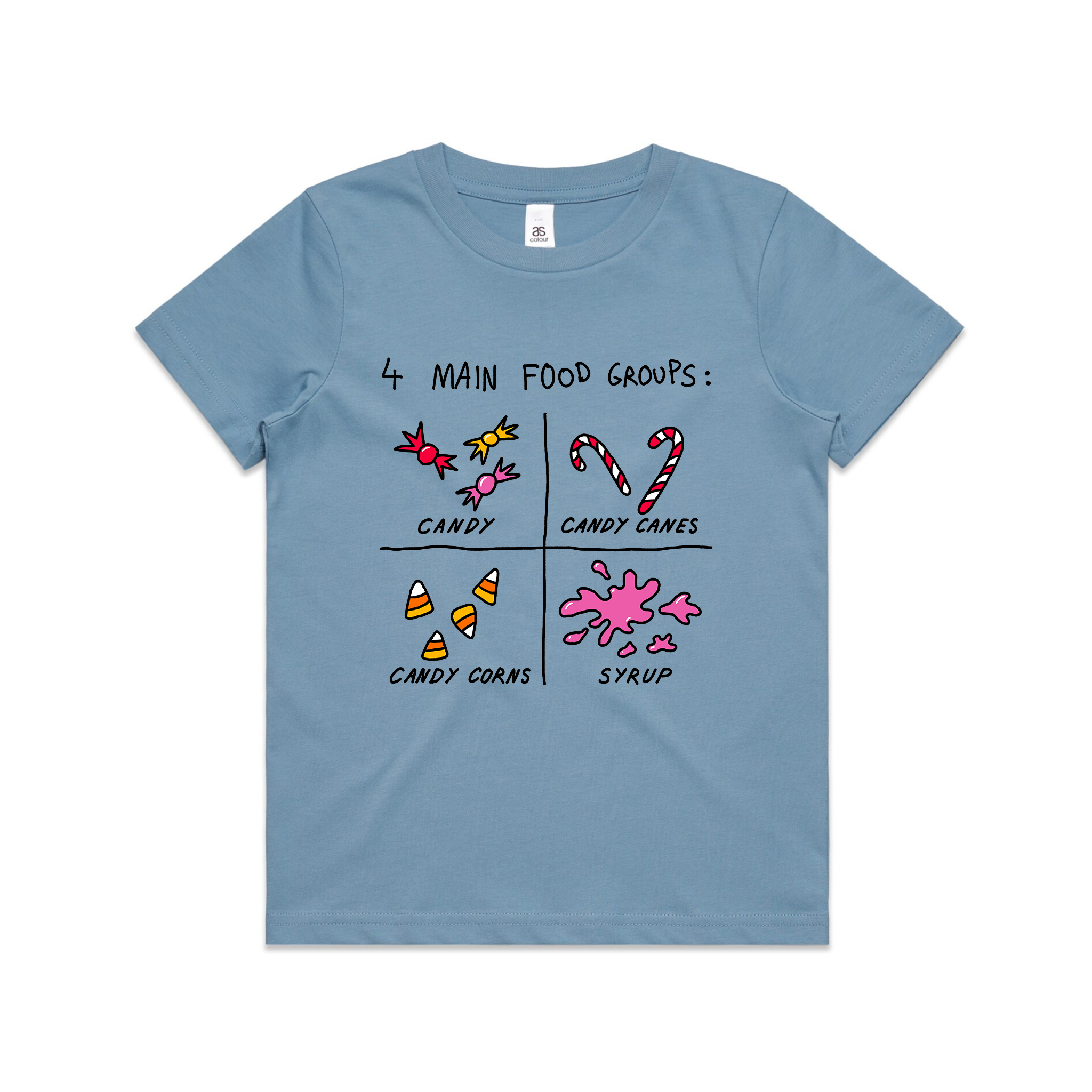 Food Groups Kids Tee Hoodie, Sweatshirt | CiraTrend.com (Image 2)