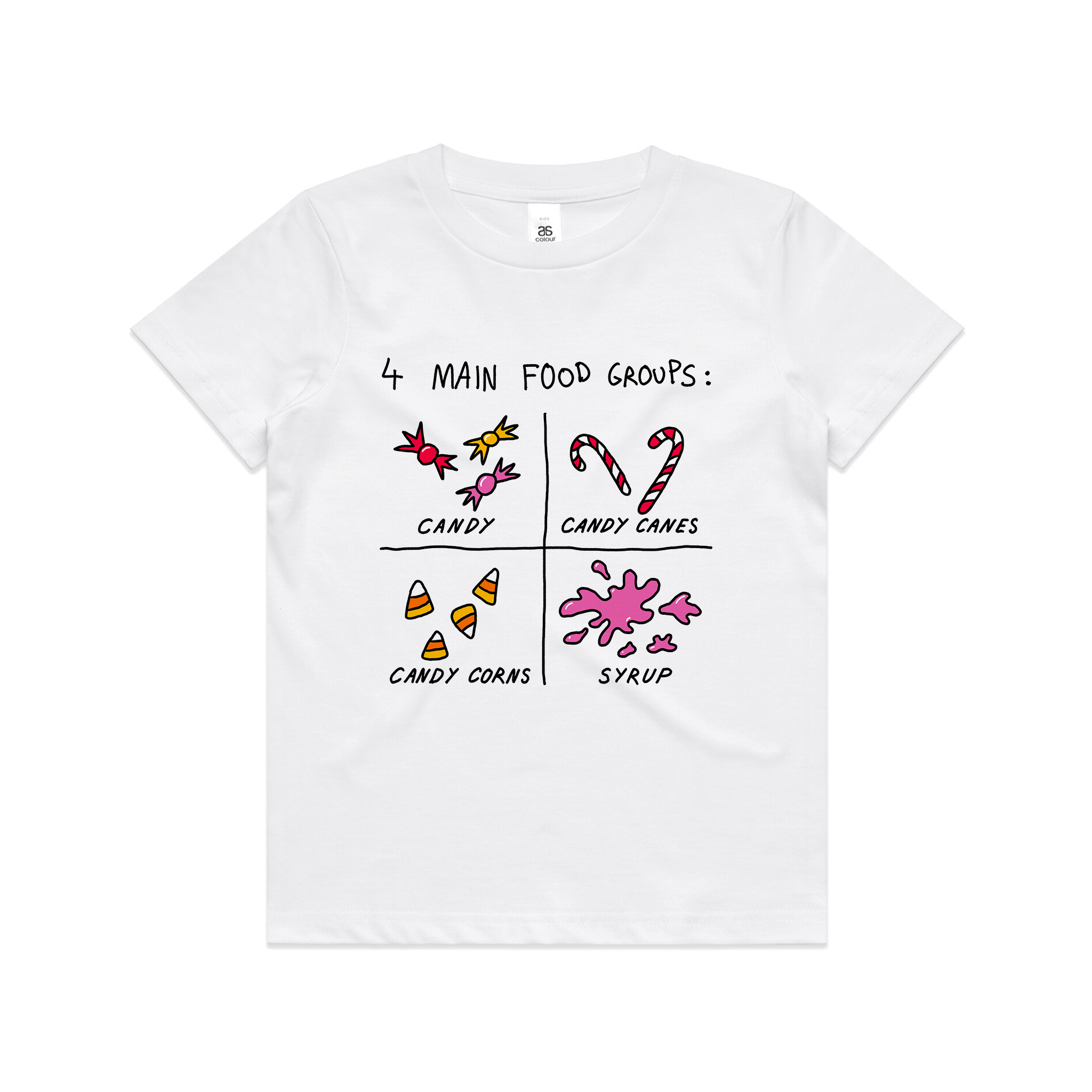 Food Groups Kids Tee Hoodie, Sweatshirt | CiraTrend.com (Image 3)