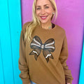 Football Brown Bow Sweatshirt T-Shirts, Hoodie | CiraTrend.com