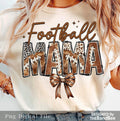 Football Mama T-Shirt, Football T-Shirt, Coquette Football T-Shirt, Football Bow T-Shirt, Football mom T-Shirt, Game Day,...