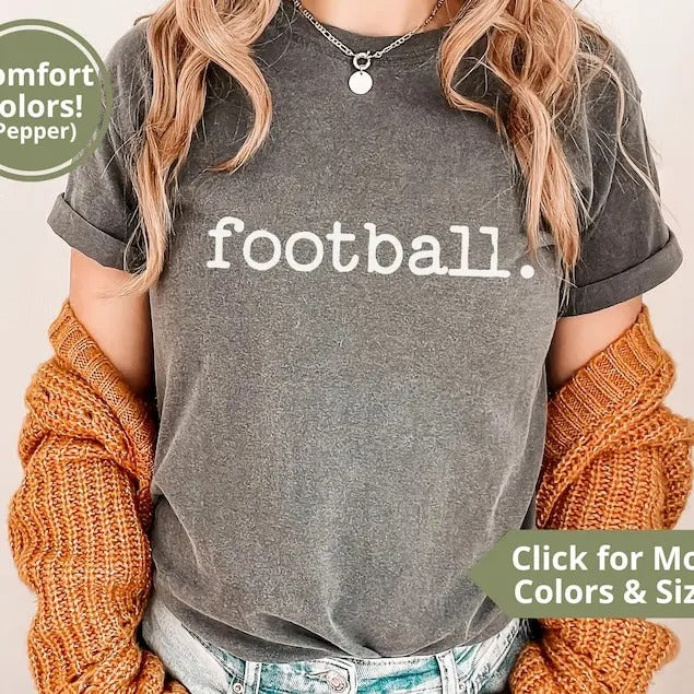 Football Shirt, Gameday Shirt, Football Mom Shirt, Comfort Colors Football Season Tee, Gameday Vibes Garment Traditional...