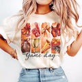 Football T-shirt, Game Day Coquette, Bow, Football Mom, Touchdown, Brushstroke Hoodie, Sweatshirt | CiraTrend.com