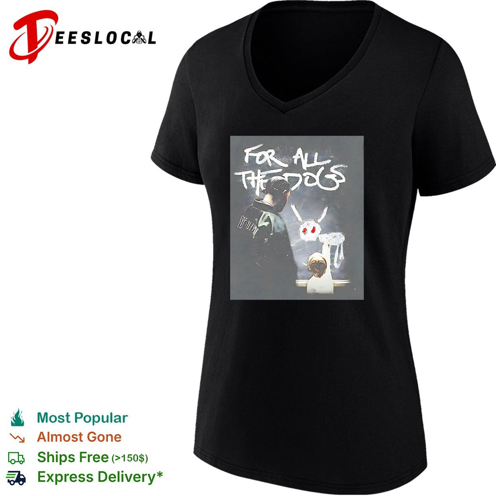 For all the dogs graffiti dog shirt